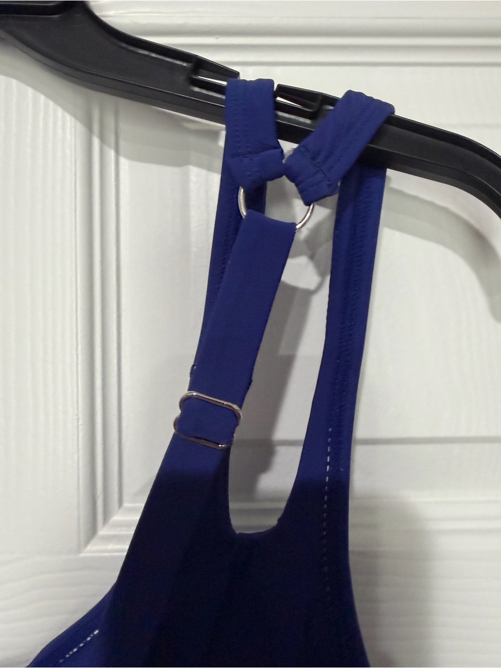 Classic Adjustable-Strap One-Piece Swimsuit — Deep Blue - Picture 3 of 6